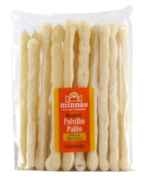 Bisc Polvilho Minnas 90g Doce C/ Coco