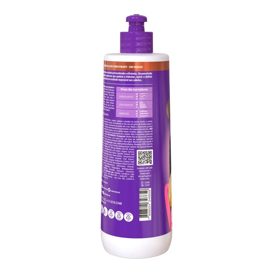 Ativador De Cachos Nutritivo 500ml Salon Line