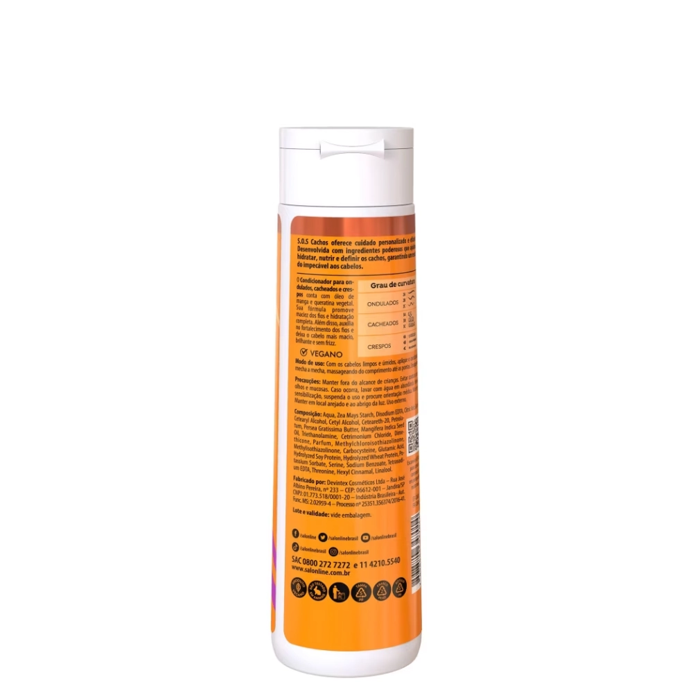 Condicionador Sos Cachos 300ml Salon Line