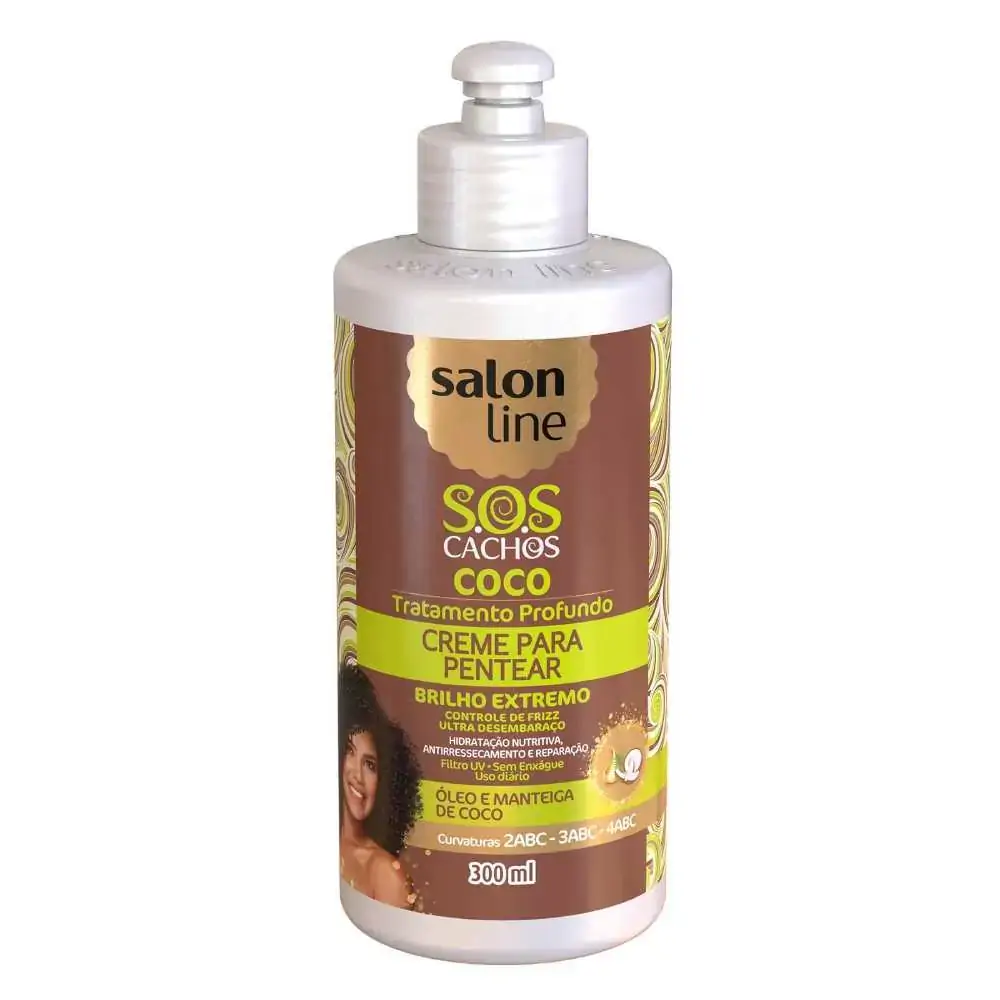 Creme Para Pentear Salon Line 300ml Sos Coco Unit