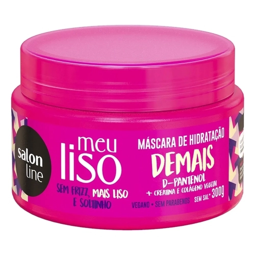 Máscara De Hidratação Salon Line Meu Liso Desmaia Pote 300g