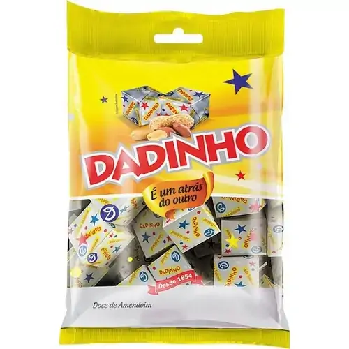 Doce De Amendoim Dadinho Pacote 90g Edição Especial Kids