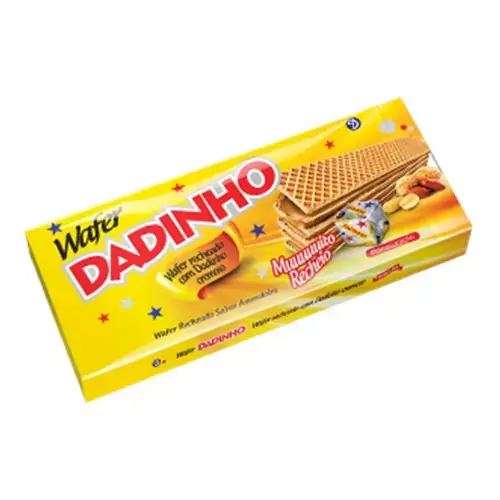 Biscoito Wafer Recheio Amendoim Dadinho Pacote 130g