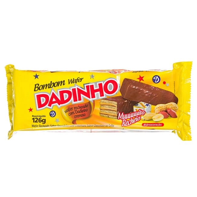 Wafer Dadinho Bitz Pacote 105g