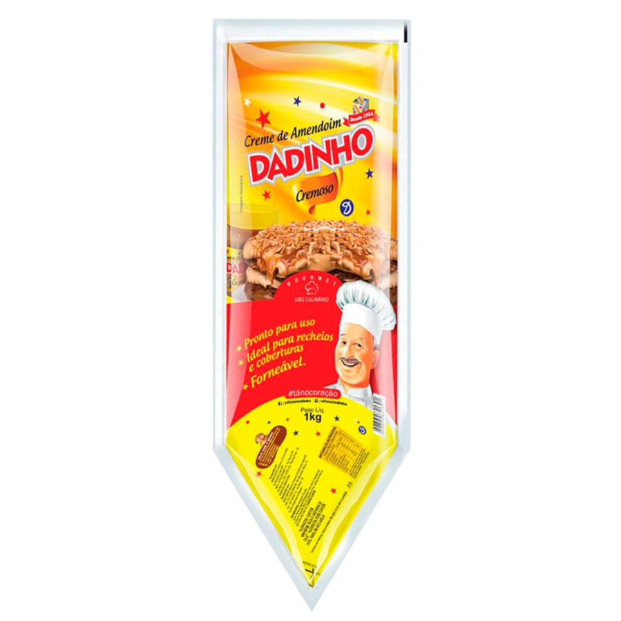 Creme Amendoim Dadinho Bisnaga 1kg