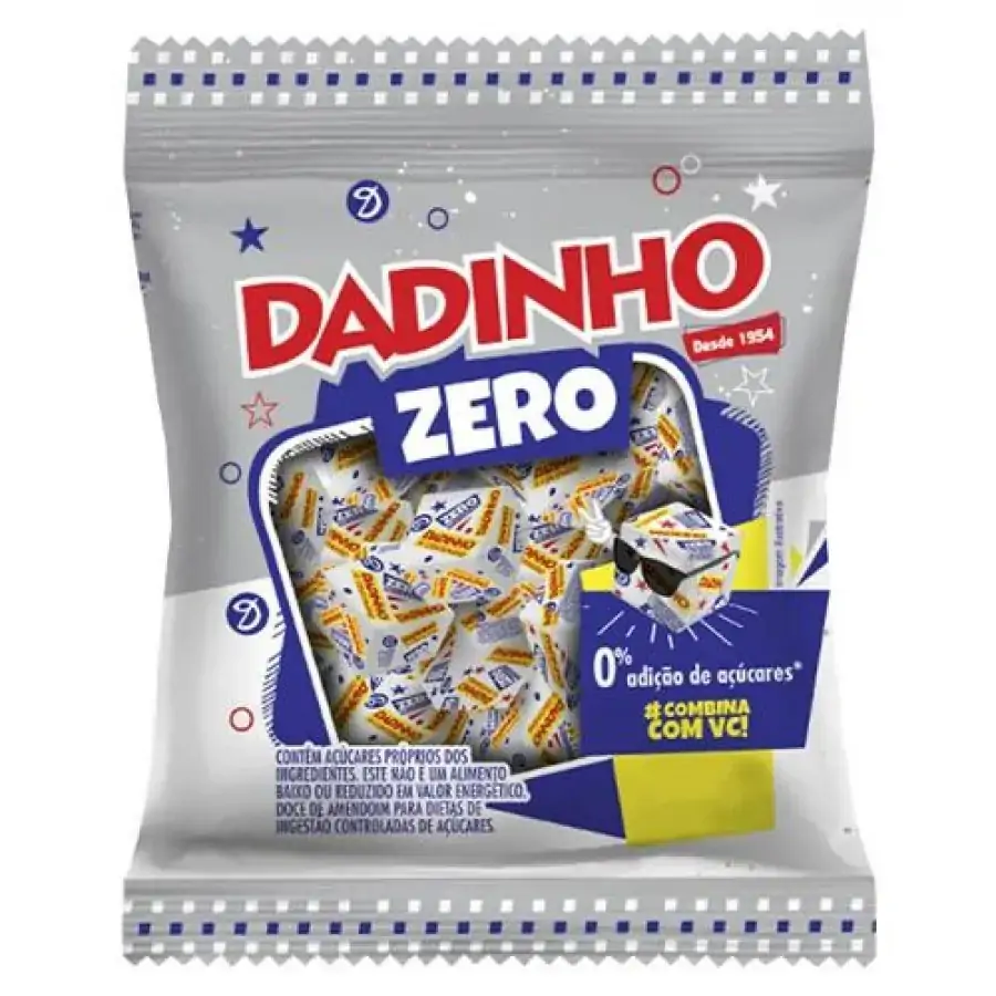 Doce De Amendoim Dadinho Zero Pacote 90g