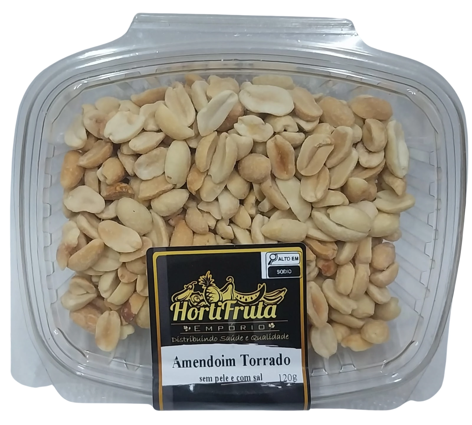 Amendoim Hortifruta 120g Torrado Sem Pele Com Sal