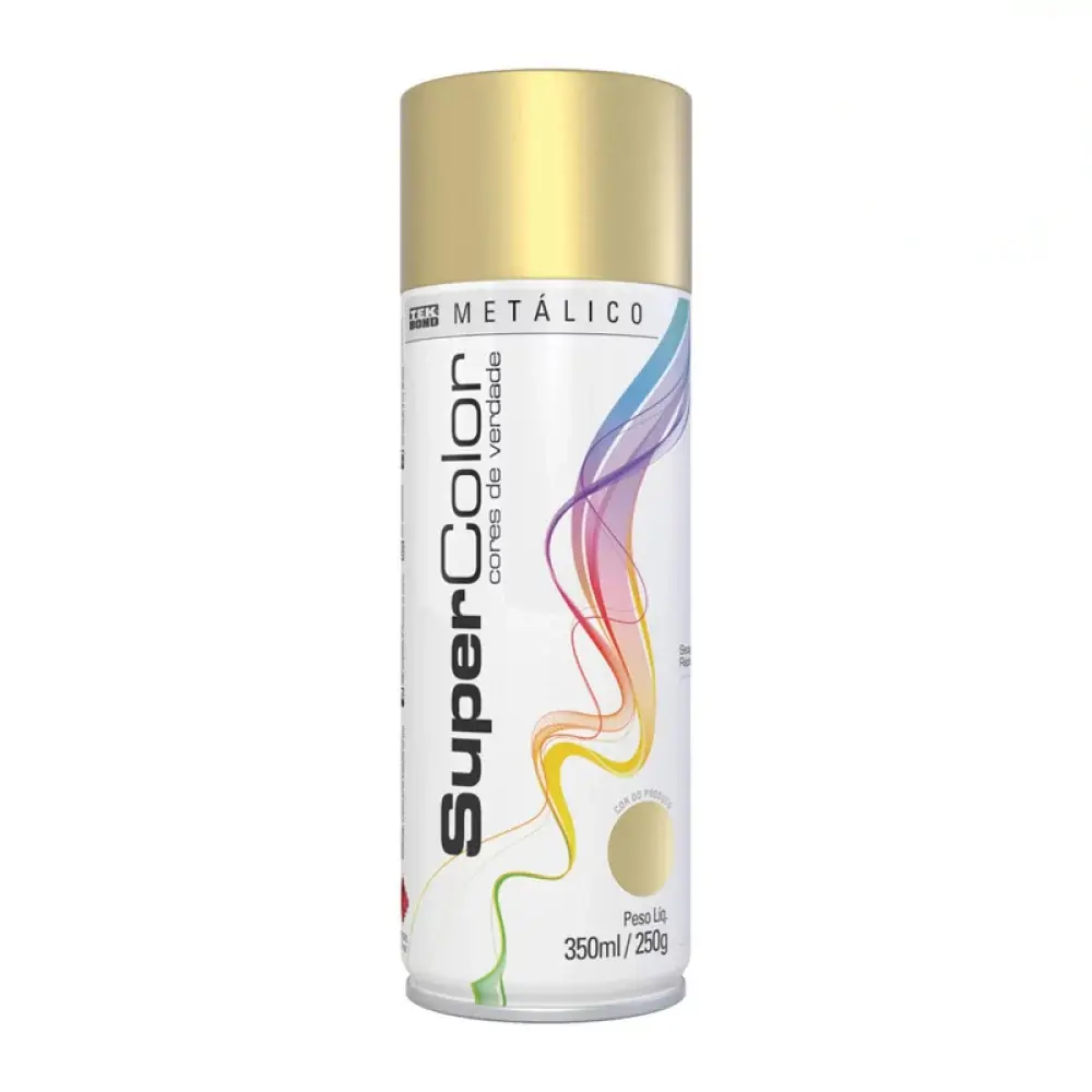 Spray Metalico Ouro 350ml Tekbond .