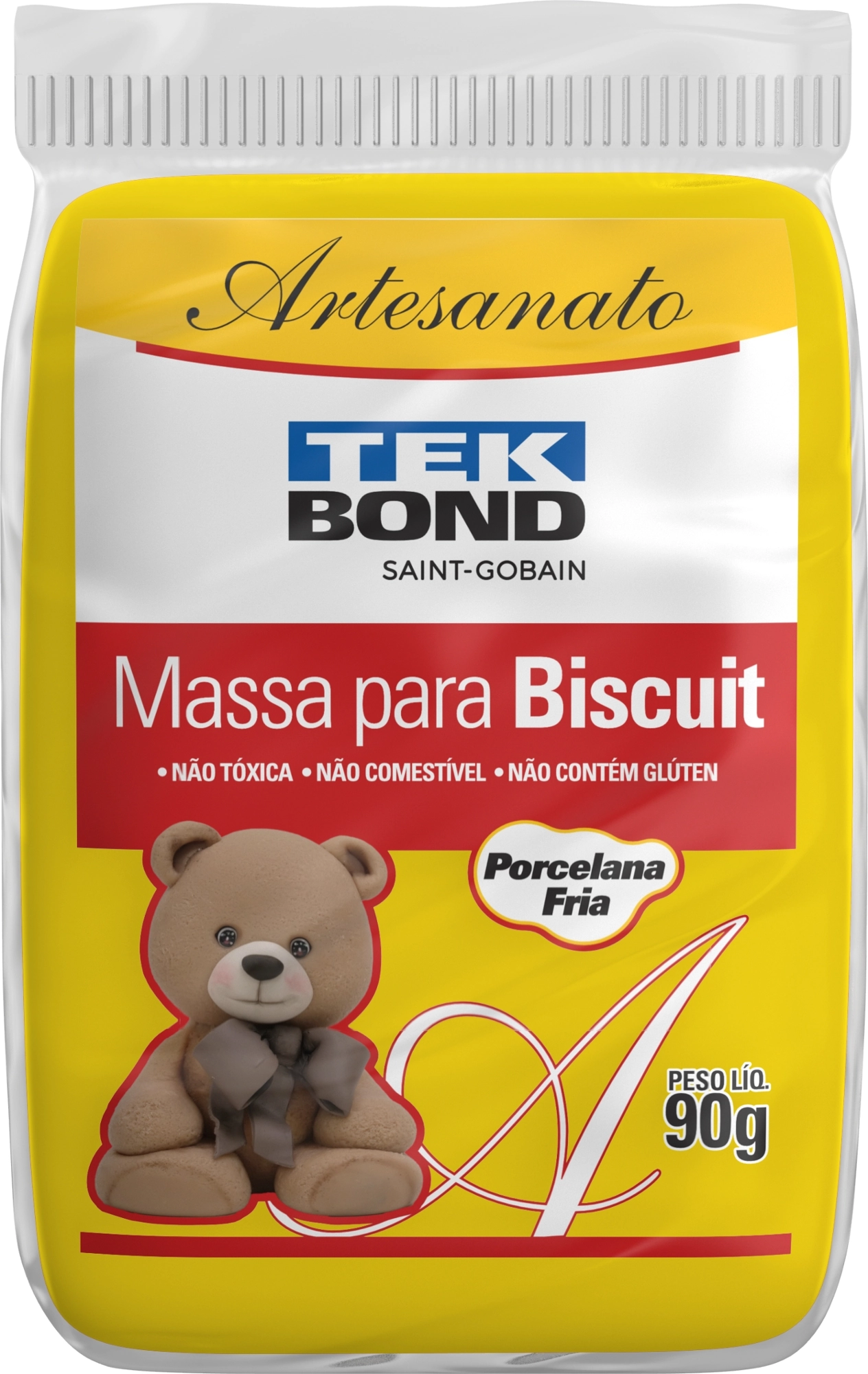 Massa Biscuit Amarela 90g 17000021329 Tekbond