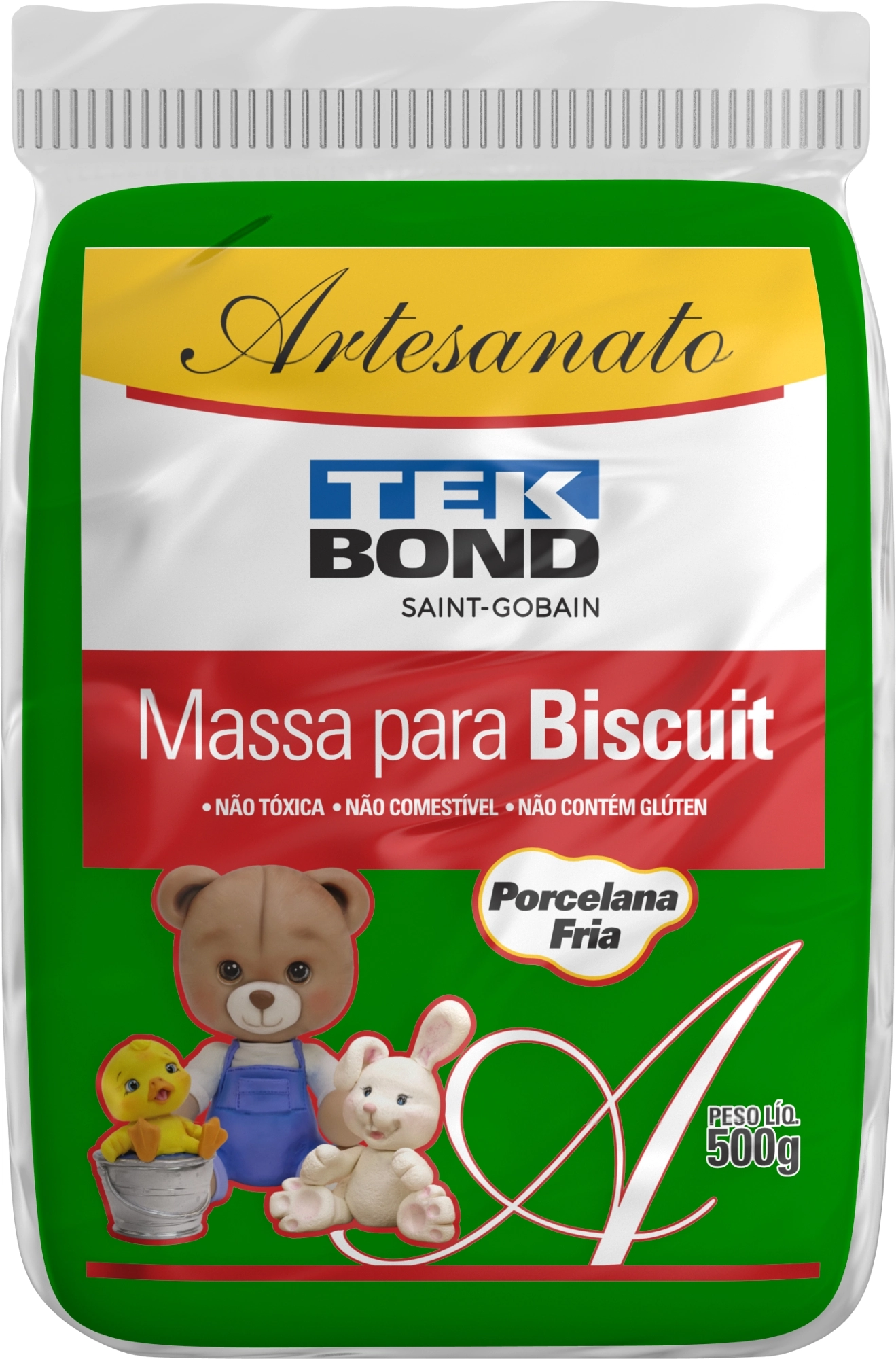 Massa Biscuit Verde 90g 17000021340 Tekbond
