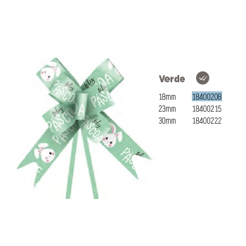 Laco Pronto Coelhinho Feliz Verde 18mm 10un 18400208 Cromus