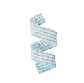 Fita Juta Aramada Listra Azul Claro/branco 3x914cm