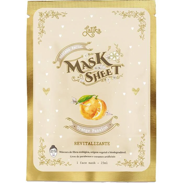 Mascara Facial Sheet Orange Passion Latika