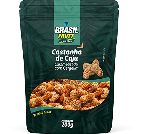 Cast.caju Brasil Frutt 200g Caram.c/gergelim
