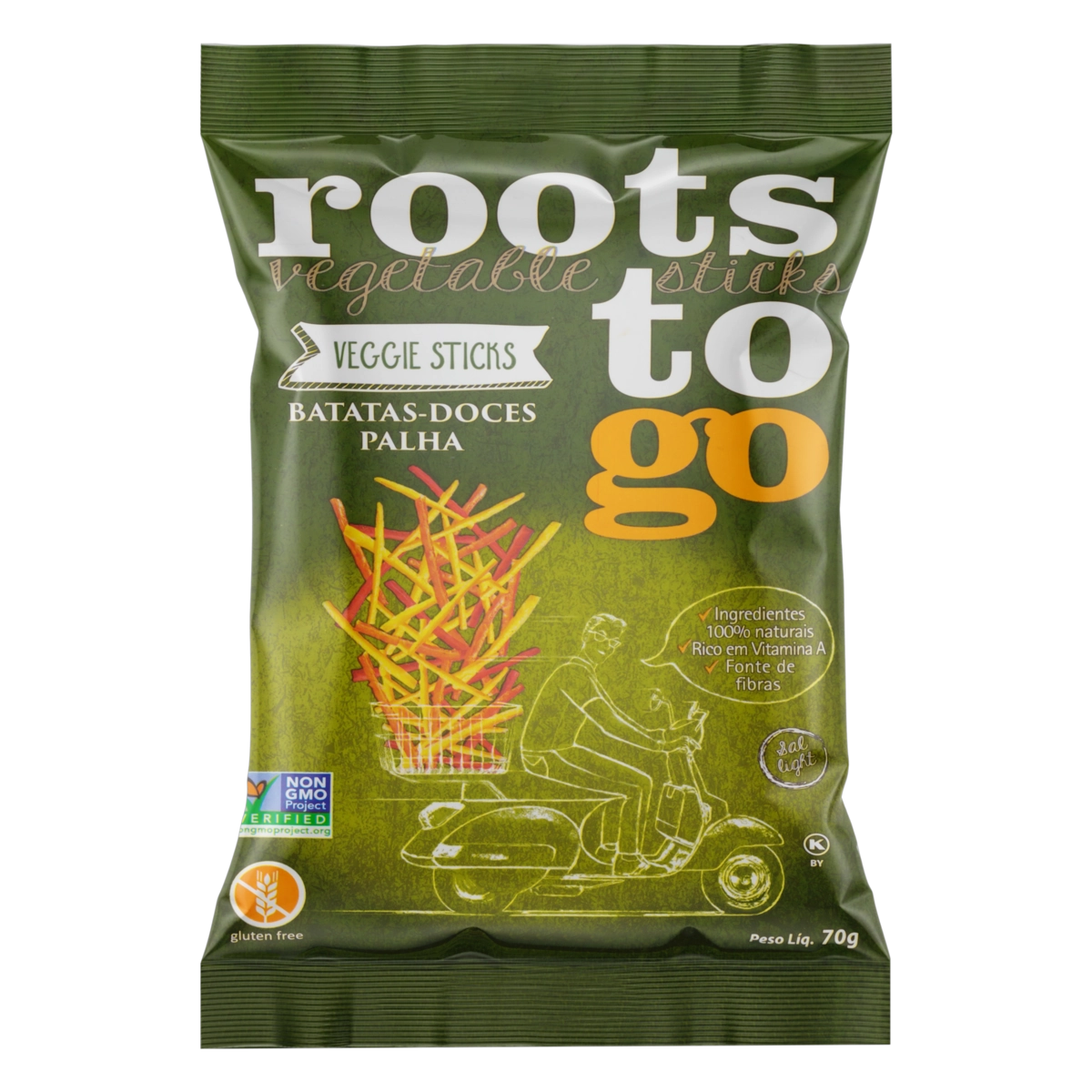 Batata Doce Palha Roots To Go Pacote 70g