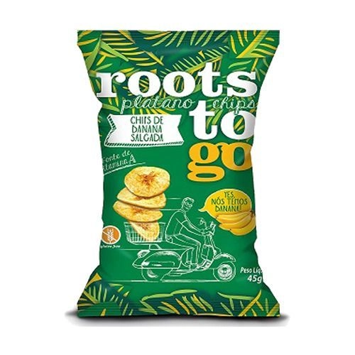Chips De Banana Salgada Roots To Go Pacote 45g