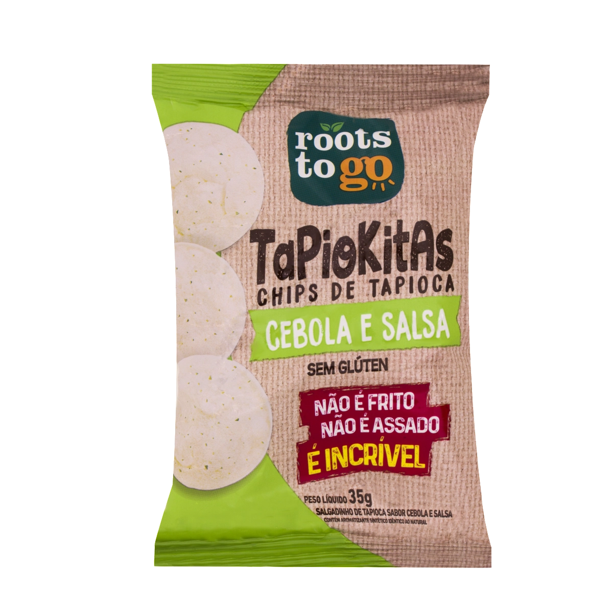 Chips De Tapioca Cebola E Salsa Roots To Go Pacote 35g