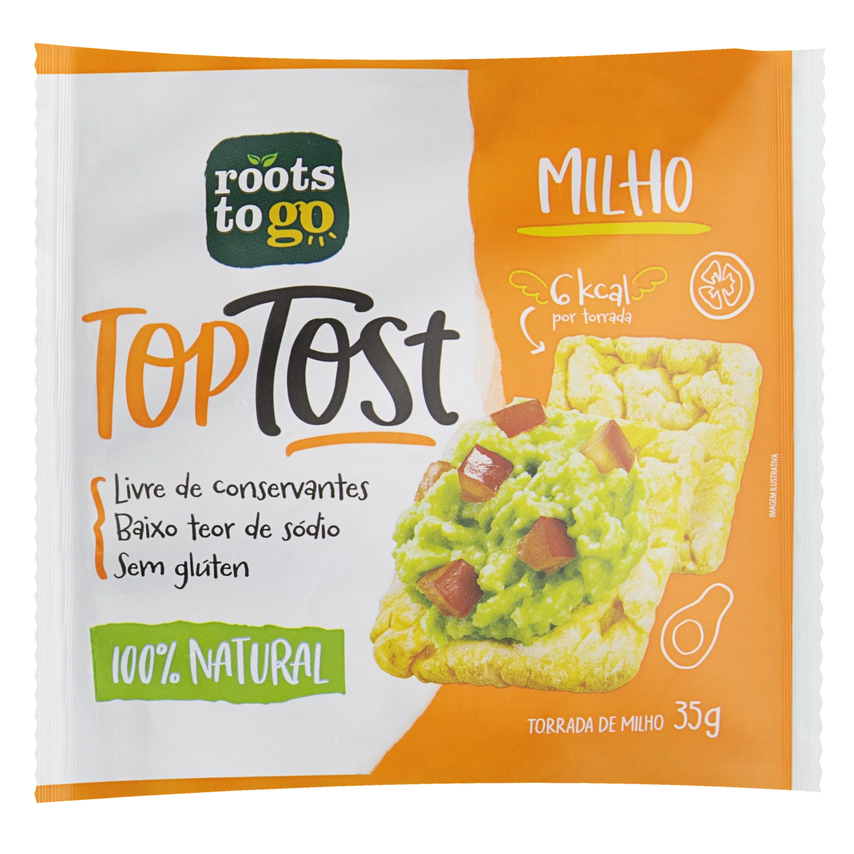 Torrada Top Tost 35g Milho