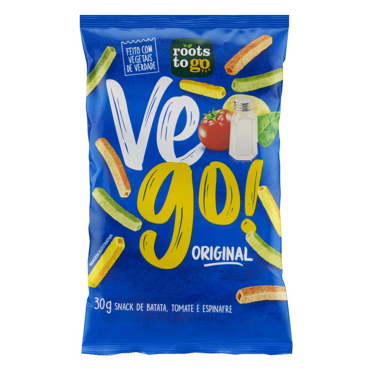 Snack Original Roots To Go Vego Pacote 30g