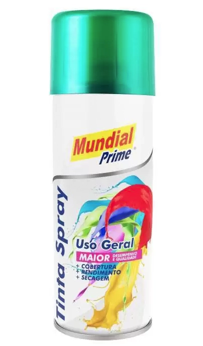 Tinta Spray 200ml Uso Geral Vde Escuro Ae01000047 Mundial Prime