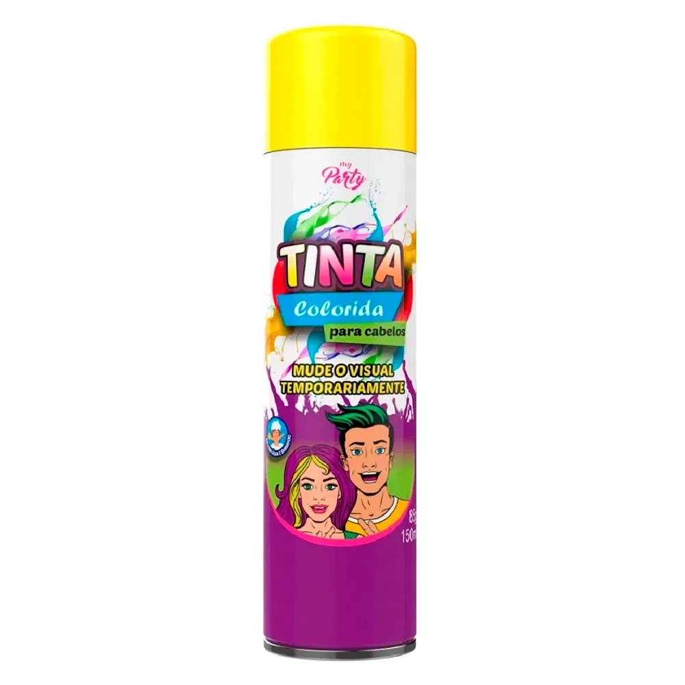 Tinta My Party Cabelo Amarelo 150ml Ae2600086 Mundial Prime