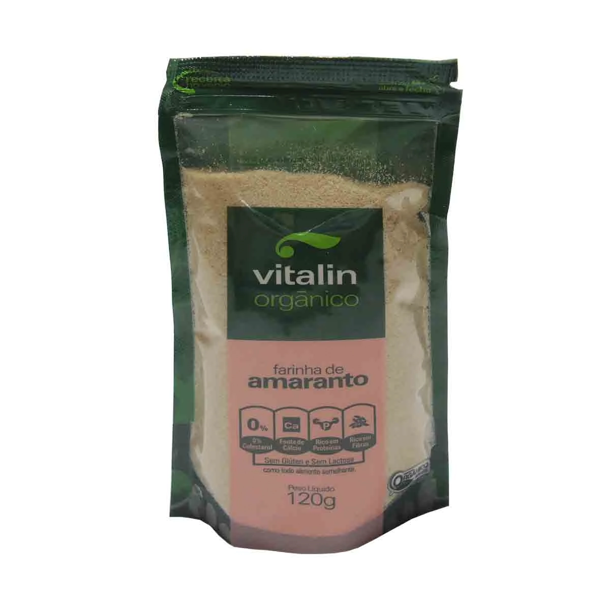 Farinha De Amaranto Orgânico Vitalin Pouch 120g