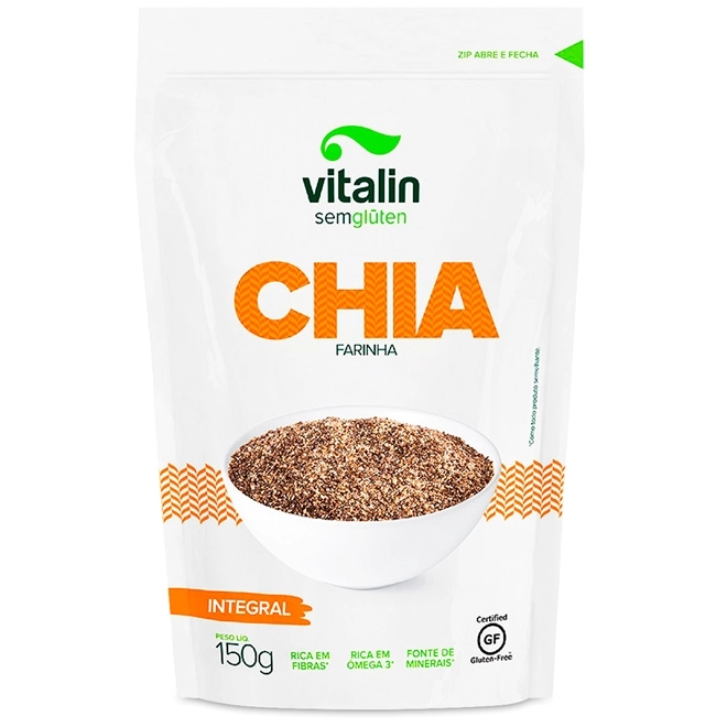 Farinha De Chia Integral Vitalin Pouch 150g