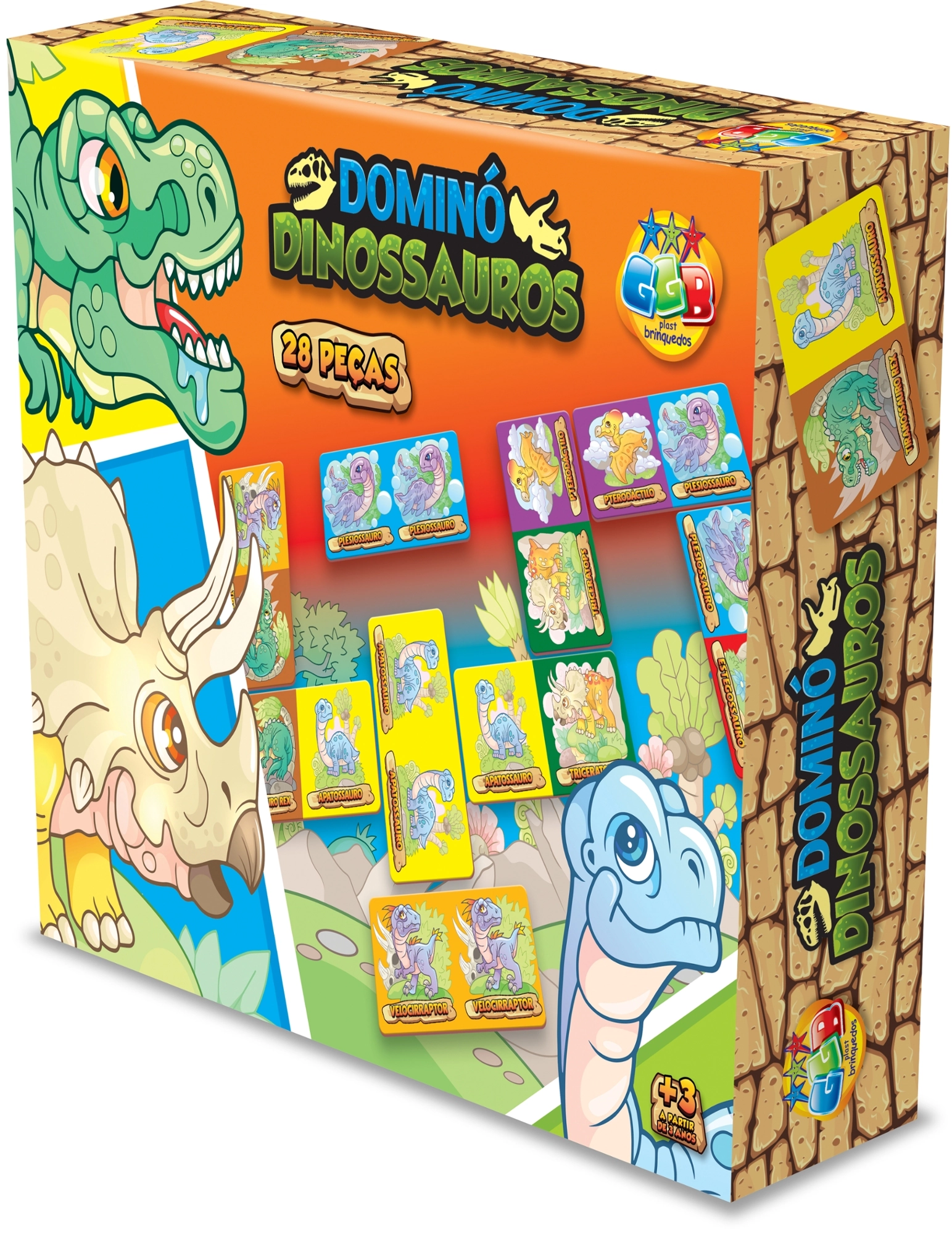 Domino Dinossauros Ggb Plast