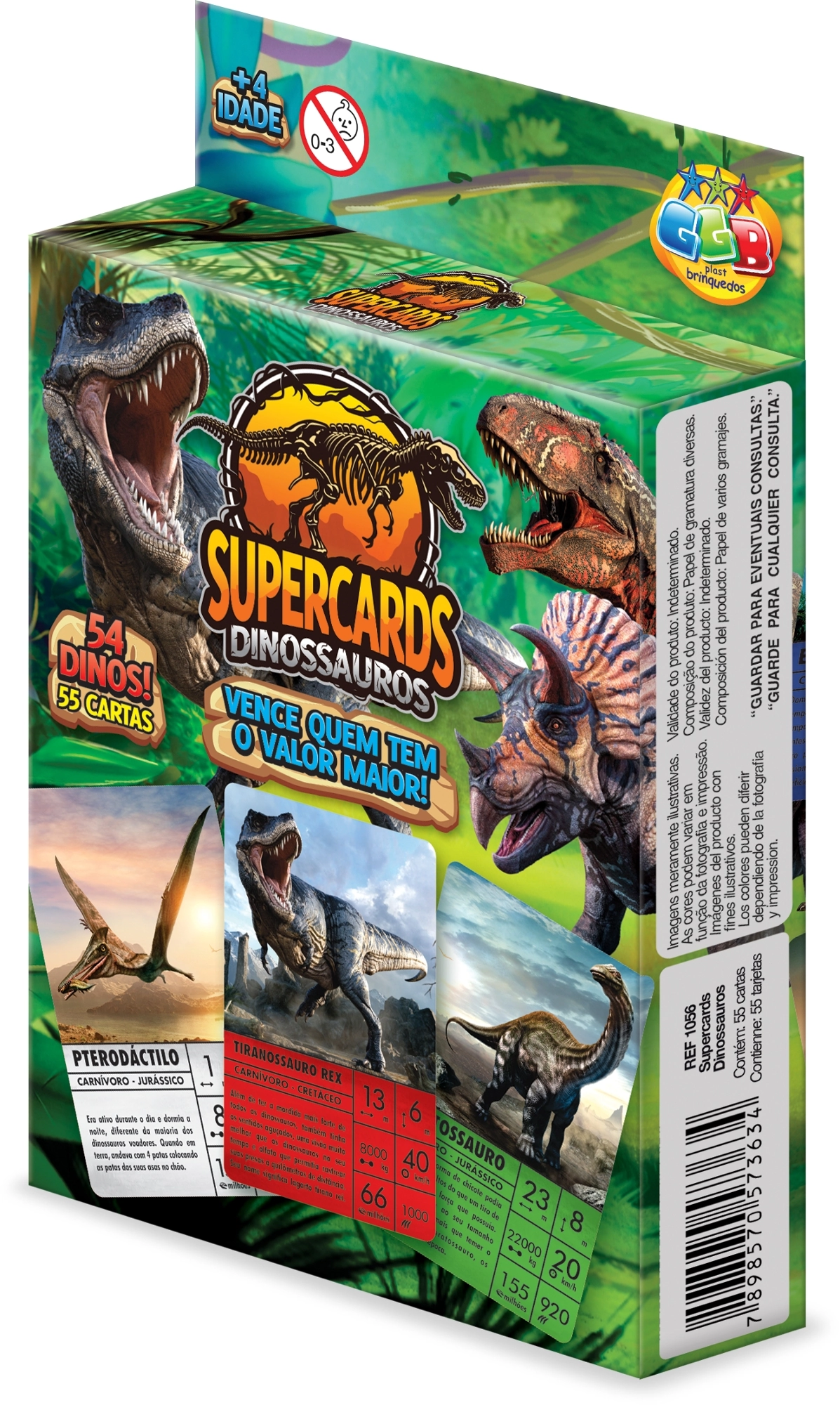 Supercards Dinossauros 55cartas