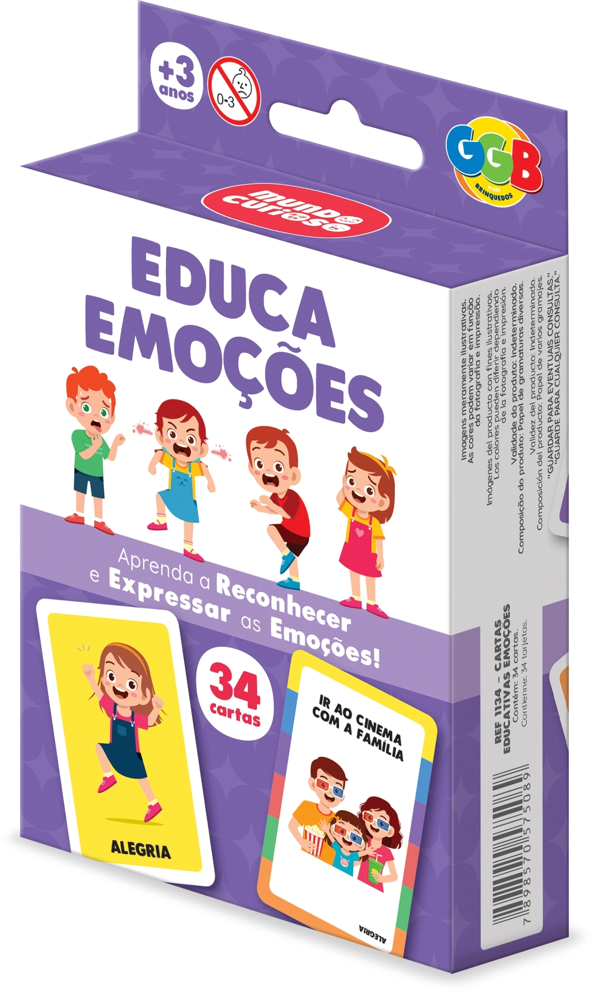Cartas Emocao 1134 Ggbplast Brinquedos