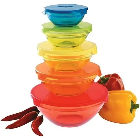 Kit Tijelas De Vidro C Tampa Casa Ambiente C5