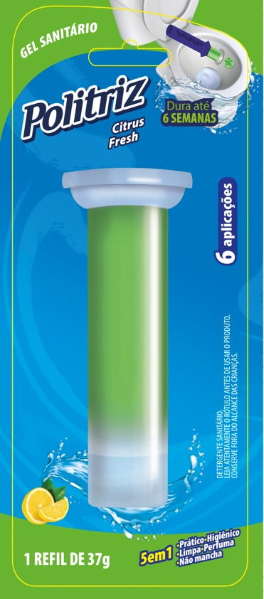 Gel Sanitario Politriz Refil 37gr Citrus Fresh