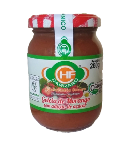 Geleia De Morango Sem Adicao De Acucar 260g Org
