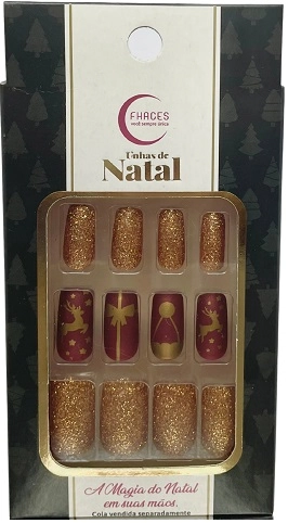 Unhas Fhaces De Natal C/36 Treno Encantado
