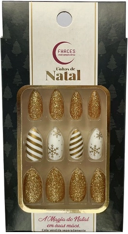 Unhas Fhaces De Natal C/36 Manha De Natal
