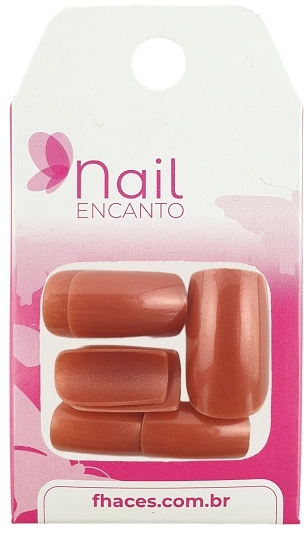 Unhas Fhaces Nail Encanto C/28 Bronze Praia