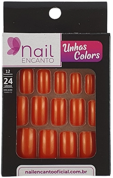 Unhas Fhaces Nail Encanto Colors Longa C/24 Coral