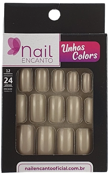 Unhas Fhaces Nail Encanto Colors Longa C/24 Marrom Suave