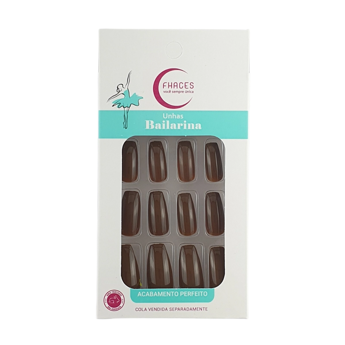 Unhas Fhaces Bailarina C/28 Natural