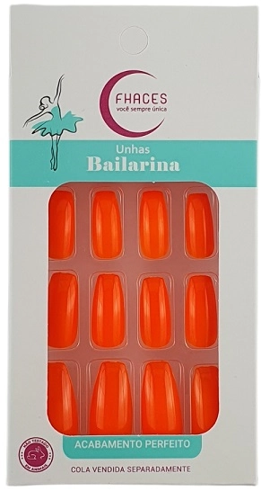Unhas Fhaces Bailarina C/28 Sol Ardente