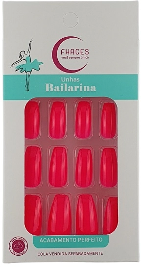 Unhas Fhaces Bailarina C/28 Rosa Verao