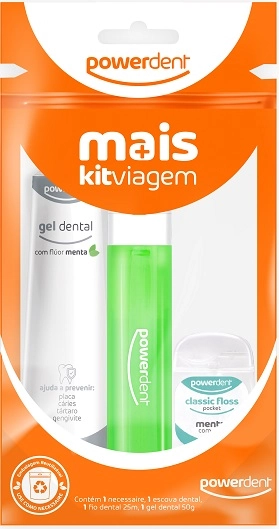 Escova Dental Powerdent Viagem Fio Cre