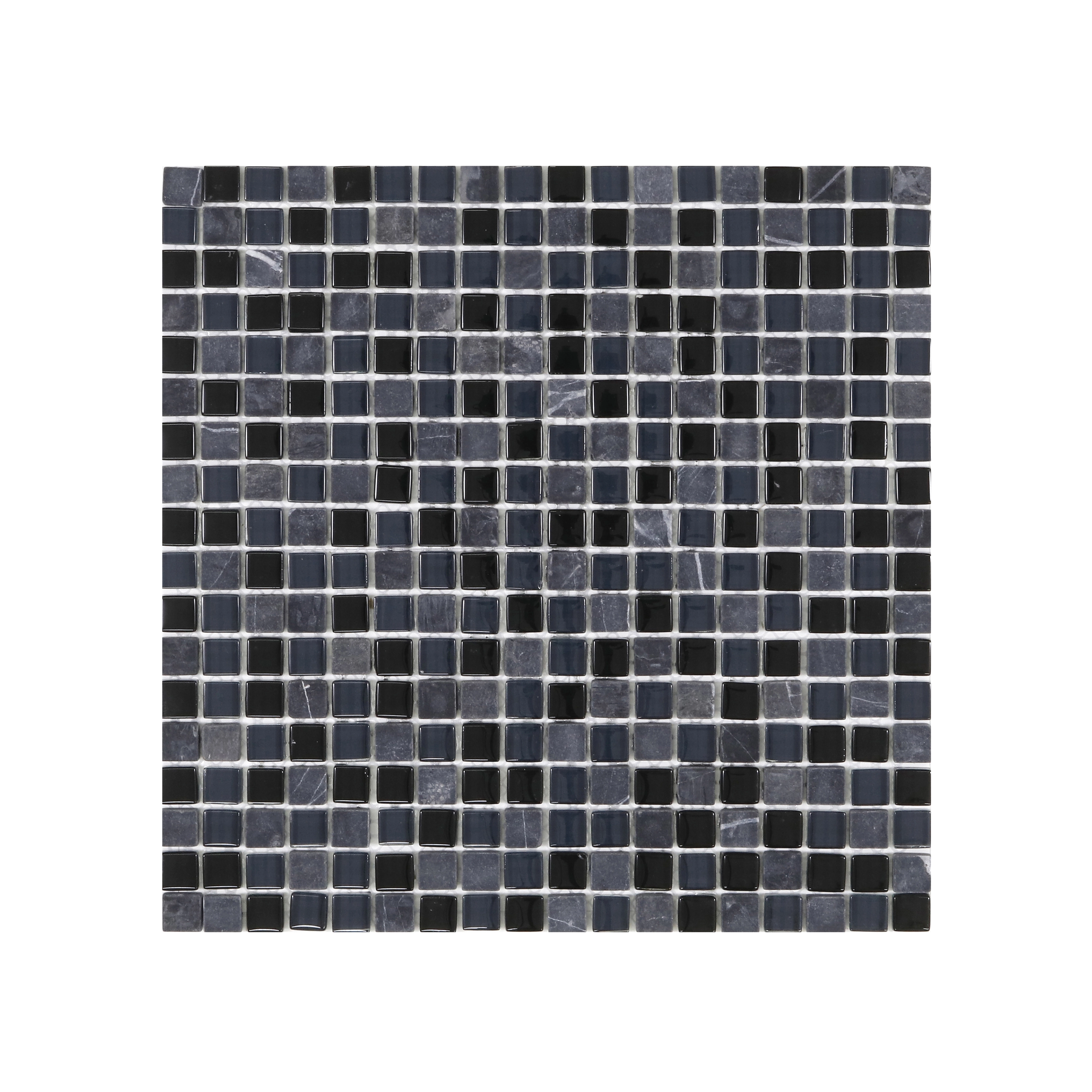 Pastilha GS602 30x30cm Preta e Cinza Artens