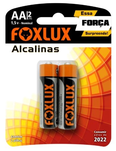 Pilha Alcalina Foxlux 2