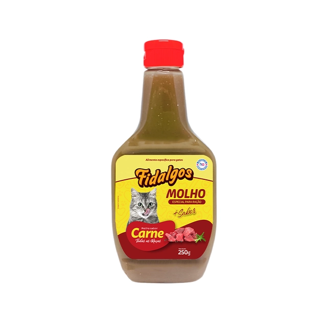 Molho Fidalgos Para Gato Sabor Carne 250g