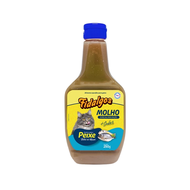 Molho Fidalgos Para Gato Sabor Peixe 250g