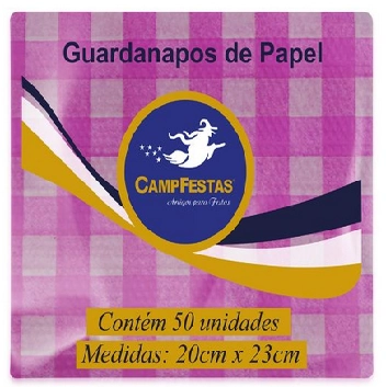 Guard 20x23 Xadrez Pink C/50 Camp Fest