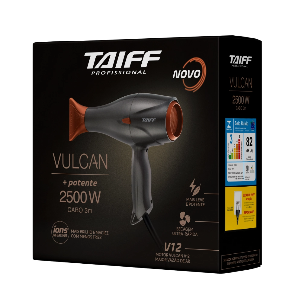 Secador Taiff Vulcan 2500w 220v 1un