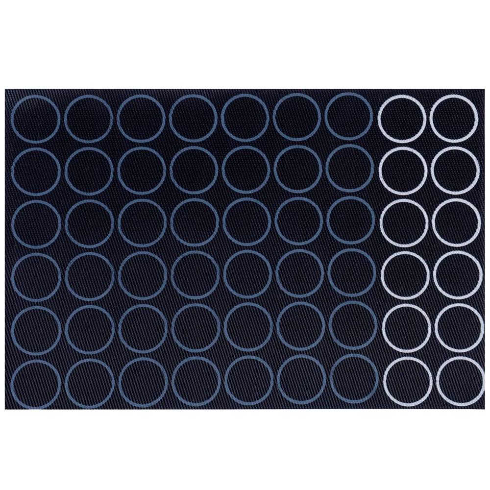 Lugar Americano Circulo Preto 30x45cm 0863 Vizapi