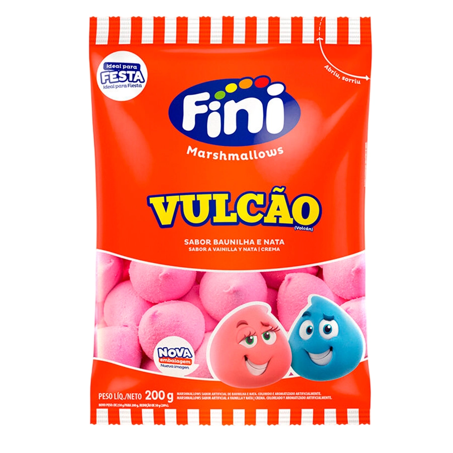 Marshmallow Fini Vulcão Rosa